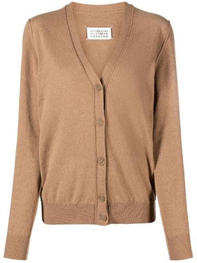 Eco Cashmere Loose Fit Cardigan Brown - MAISON MARGIELA - BALAAN 1