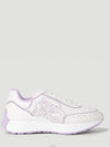 Women's Sprint Runner Low Top Sneakers Purple White - ALEXANDER MCQUEEN - BALAAN 2