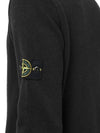 Jersey Lana Logo Patch Knit Top Black - STONE ISLAND - BALAAN 5