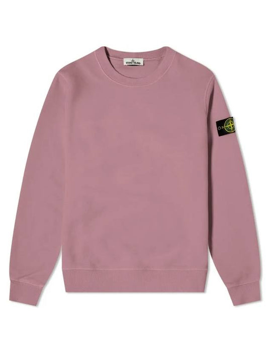 Wappen Patch Crewneck Sweatshirt Magenta Purple - STONE ISLAND - BALAAN 1