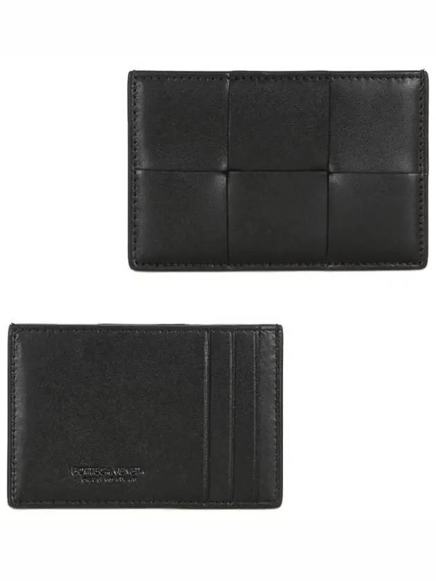 Intrecciato Cassette Card Wallet Black - BOTTEGA VENETA - BALAAN 2