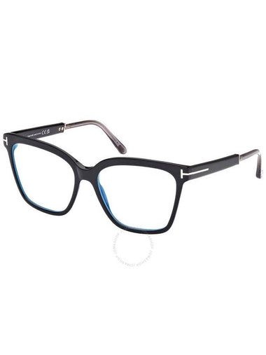 Tom Ford Blue Light Block Square Ladies Eyeglasses FT5892-B 001 56 - TOM FORD - BALAAN 1