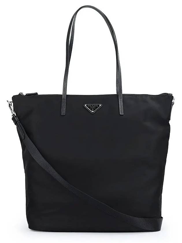 Triangle Logo Pocono Nylon Shoulder Bag Black - PRADA - BALAAN 2