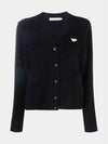 Baby Fox Patch Boxy Cardigan Black - MAISON KITSUNE - BALAAN 2