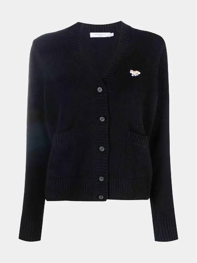 Baby Fox Patch Boxy Cardigan Black - MAISON KITSUNE - BALAAN 2