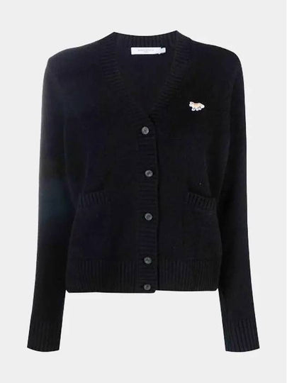 Baby Fox Patch Boxy Cardigan Black - MAISON KITSUNE - BALAAN 2