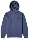 Bold Fox Head Patch Comfort Hoodie Navy - MAISON KITSUNE - BALAAN 3