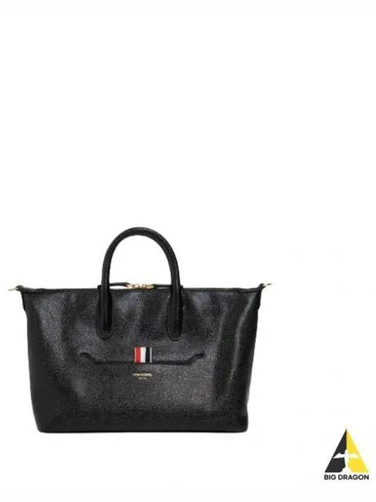 Pebble Grain Small Duffel Bag Black - THOM BROWNE - BALAAN 2