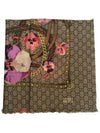 GG Flower Square Shawl Wool Muffler Pink - GUCCI - BALAAN 4
