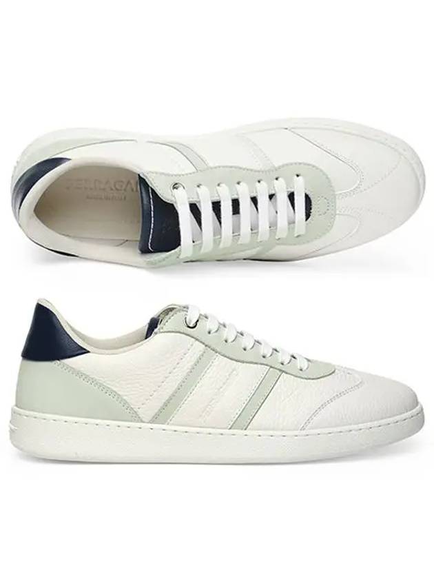 Signature Low Top Sneakers White - SALVATORE FERRAGAMO - BALAAN 3