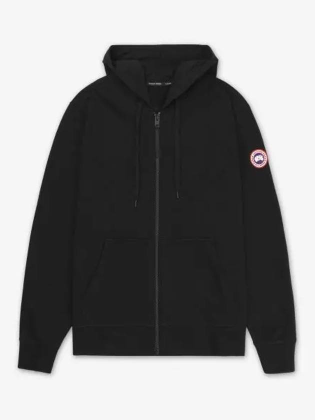 Huron Zip Up Hood Black 7401M61 - CANADA GOOSE - BALAAN 1