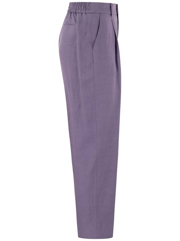 DAISY - Viscose and linen trousers - PT TORINO - BALAAN 3