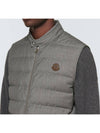 1A00121 595SB 910 Men’s GALLIENNE Gray Down Vest - MONCLER - BALAAN 4