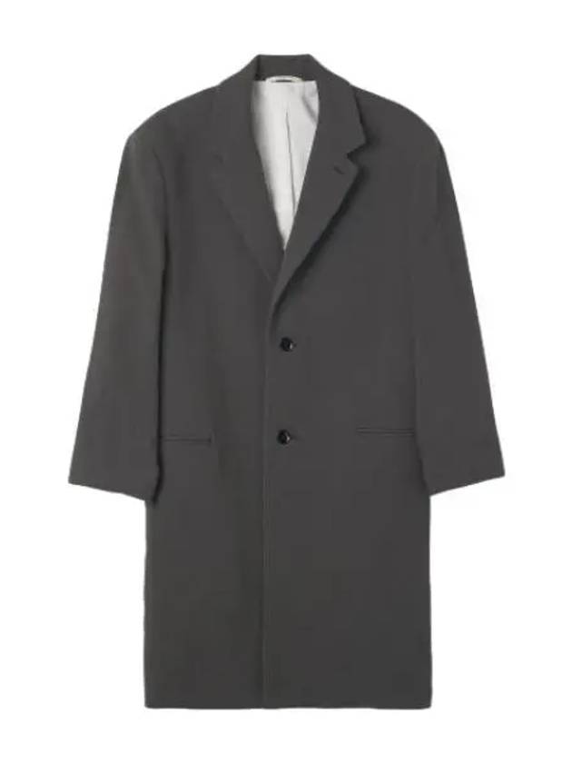 single button coat ash black - LEMAIRE - BALAAN 1