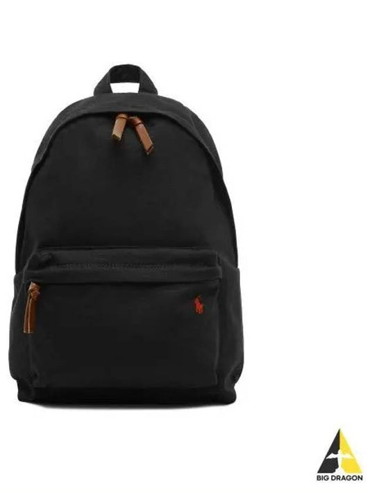 Color Shop Canvas Backpack Black - POLO RALPH LAUREN - BALAAN 1