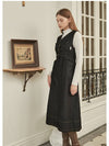 Women's Sonorous Denim Long Dress Dark Denim - MICANE - BALAAN 4