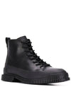 Pix Lace-Up Worker Boots Black - CAMPER - BALAAN 3