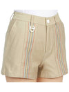 Women's Triple Rain Jersey Shorts Beige - HORN GARMENT - BALAAN 10