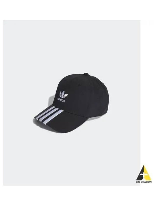 adidas Trefoil Baseball Cap Black White IT7617 - ADIDAS - BALAAN 1