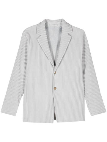 HOMME PLISSE' ISSEY MIYAKE Jackets Light Grey - ISSEY MIYAKE - BALAAN 1