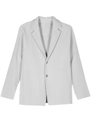 HOMME PLISSE' ISSEY MIYAKE Jackets Light Grey - ISSEY MIYAKE - BALAAN 1