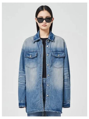 Denim overfit shirt blue domestic product GM0023120412462 - JUUN.J - BALAAN 1