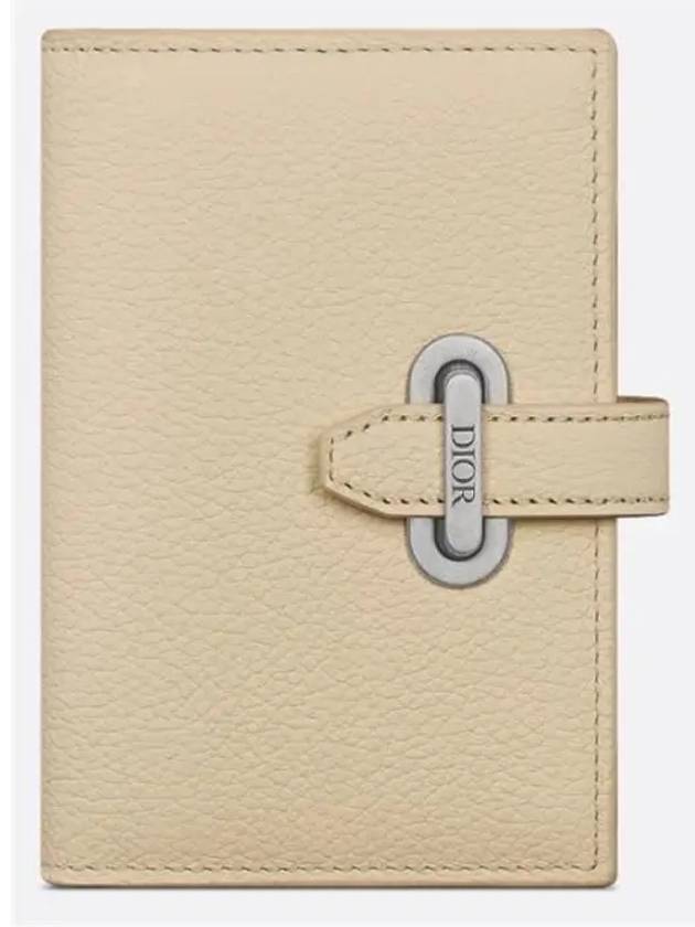 Normandy Vertical Calfskin Bifold Card Wallet Beige - DIOR - BALAAN 2