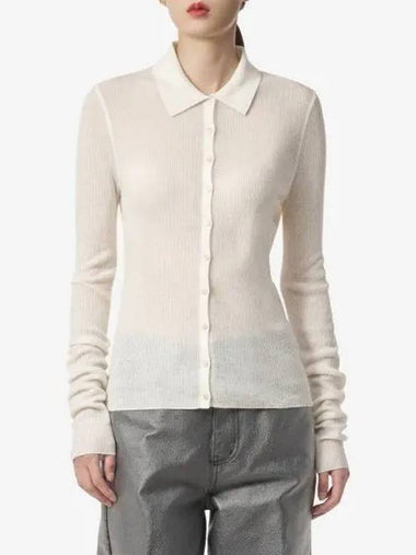 Helmut Lang Wool Jersey Shirt Ivory N06HW711C05 - HELMUT LANG - BALAAN 1