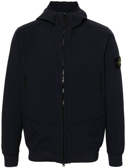 Technology Recycled Polyester Hooded Jacket Navy - STONE ISLAND - BALAAN 2