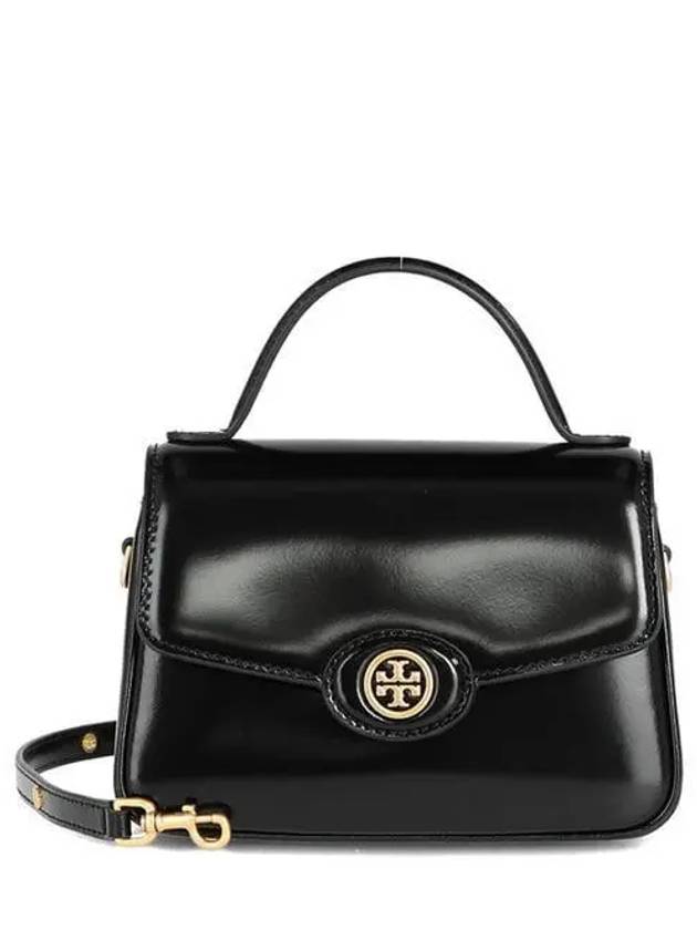 Small Robinson Spazzolato Cross Bag Black - TORY BURCH - BALAAN 2