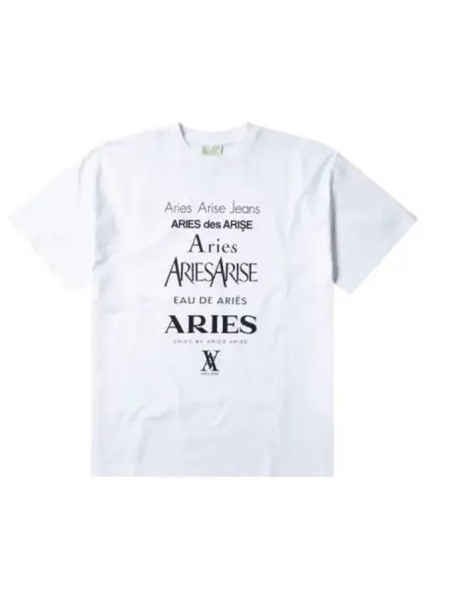 Aries perfume short sleeve t shirt white - ARIES - BALAAN 1