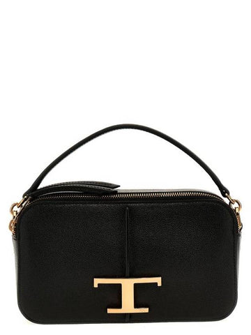 T Timeless Leather Cross Bag Black - TOD'S - BALAAN 1