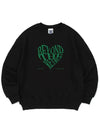 RETRO HEART SWEATSHIRTS BLACK - POLYGRAM - BALAAN 3