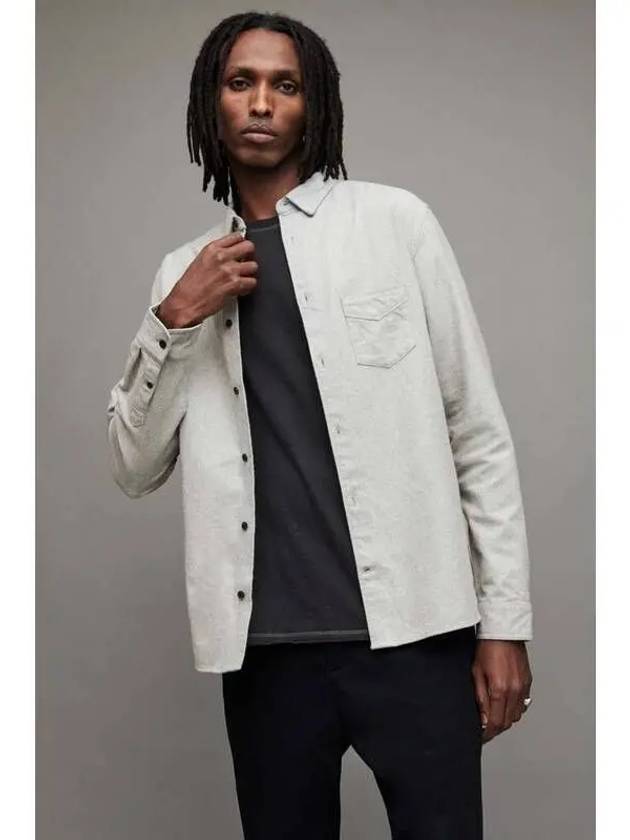 Arden Shirt MS209X 107 Light Gray - ALLSAINTS - BALAAN 1