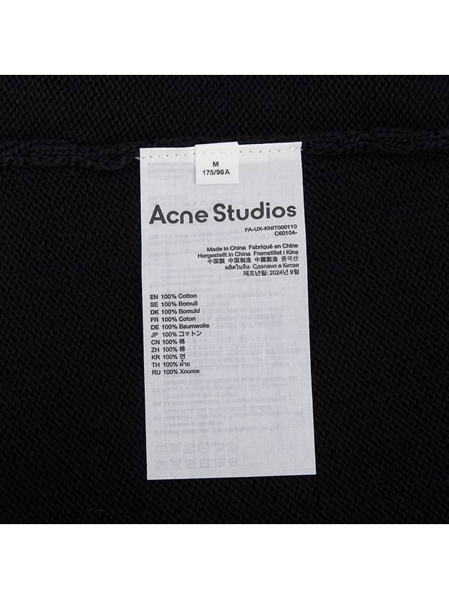 V-Neckline Cardigan Black - ACNE STUDIOS - BALAAN 10