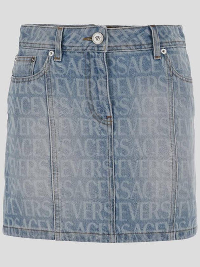 Denim Skirt 1011517 1A062371D190 - VERSACE - BALAAN 2