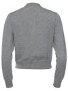 Baby Fox Patch Regular Cardigan Grey Melange - MAISON KITSUNE - BALAAN 3