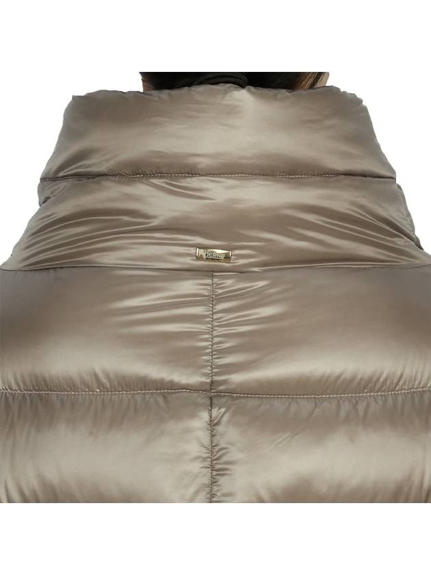 Matilde High Neck Long Padding Light Taupe - HERNO - BALAAN 10