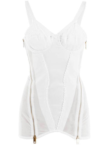 women lace corset white - BURBERRY - BALAAN 1