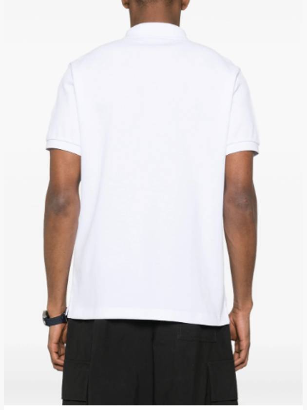 Compass Patch Short Sleeve Polo Shirt White - STONE ISLAND - BALAAN 8