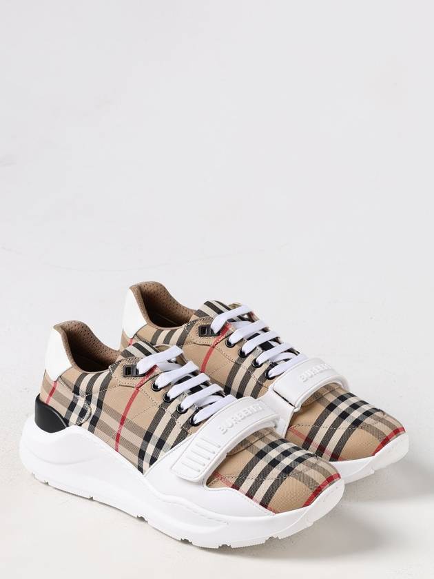 Vintage Check Suede Leather Sneakers Archive Beige - BURBERRY - BALAAN 3