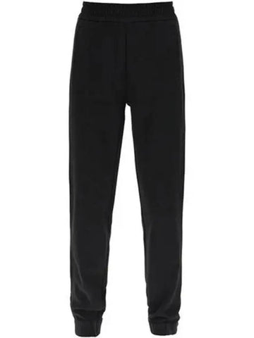 8H00017 899M1 999 Logo Patch Jogger Pants Black Women TJ 270378 - MONCLER - BALAAN 1