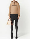 Logo Print Hoodie Brown - BURBERRY - BALAAN 3