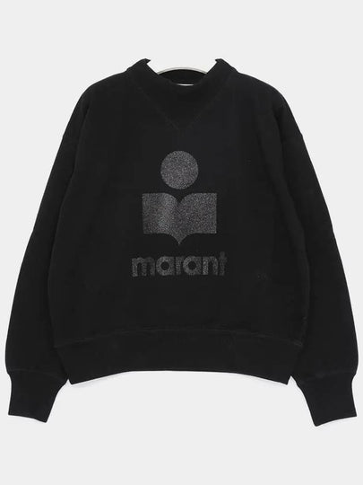 Moby Logo Print Sweatshirt Black - ISABEL MARANT - BALAAN 2