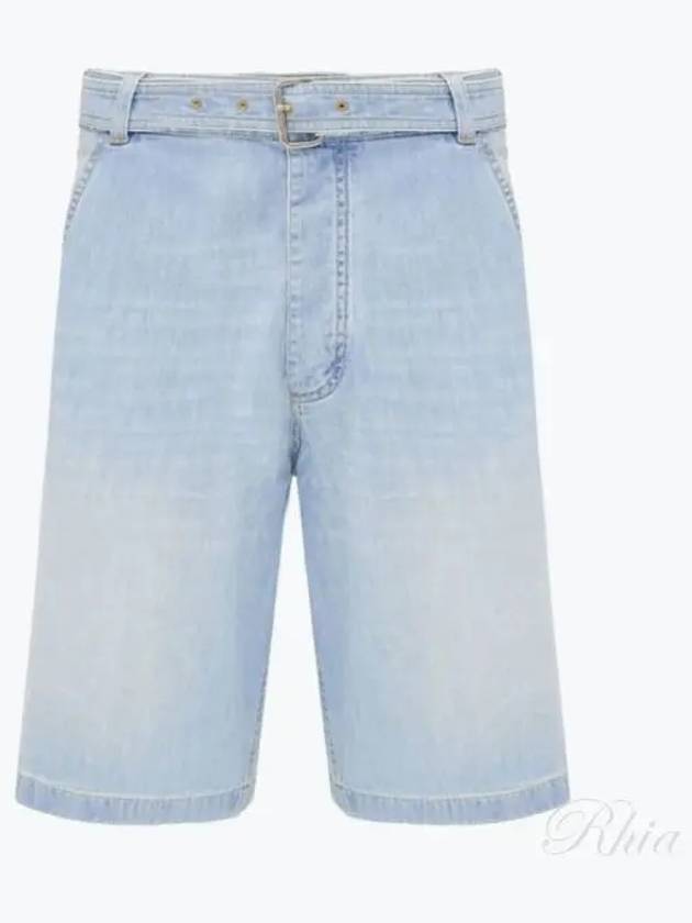 Denim Shorts Light Bleach - BOTTEGA VENETA - BALAAN 2