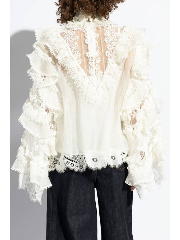 Zimmermann Lace Top, Women's, White - ZIMMERMANN - BALAAN 4