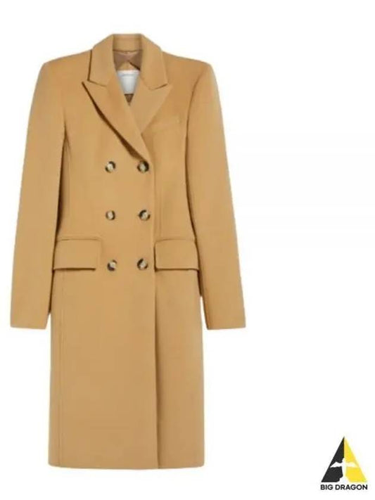 24 SELIM 12011011 016 12011011600 Serim double breasted wool coat - MAX MARA - BALAAN 1