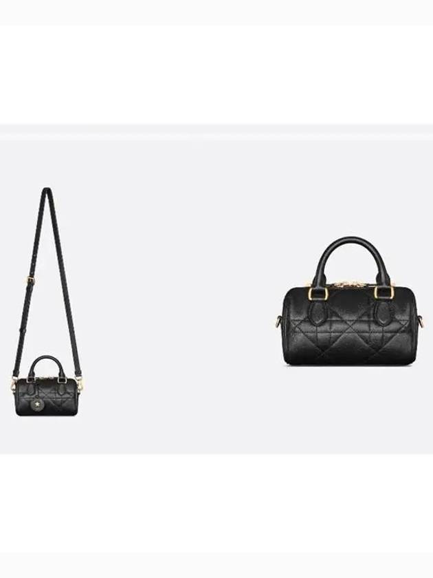 Groove 16 Macrocannage Calfskin Mini Bag Black - DIOR - BALAAN 5