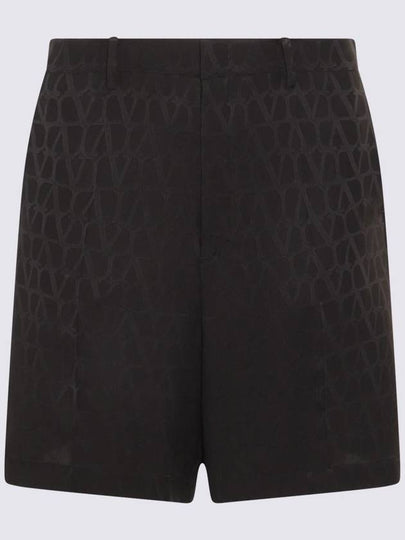 silk shorts black - VALENTINO - BALAAN 2