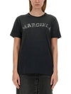 Logo Print Cotton Short Sleeve T-Shirt Black - MAISON MARGIELA - BALAAN 1